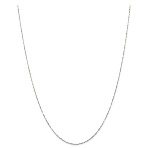 Primal Gold 14 Karat White Gold 0.7mm Carded Cable Rope Chain