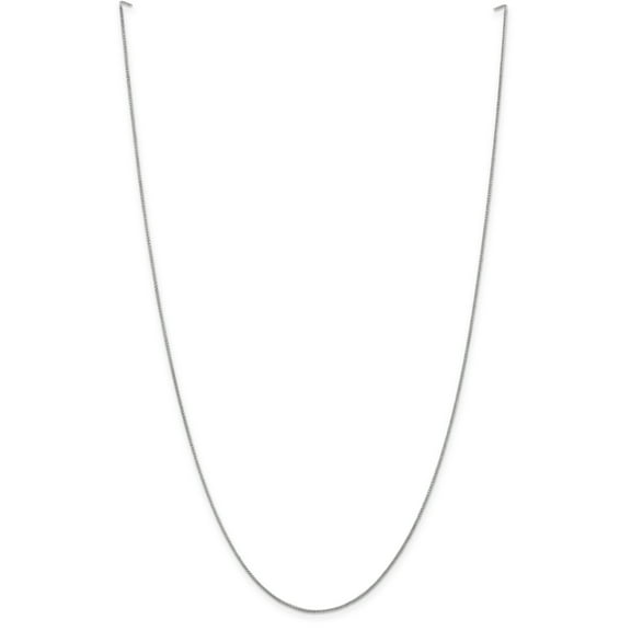 Primal Gold 14 Karat White Gold 0.80mm Spiga Pendant Chain