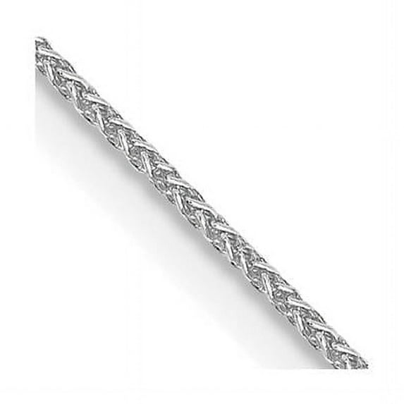 Primal Gold 14 Karat White Gold 0.85mm Spiga Chain Necklace