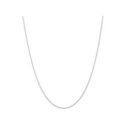PRIMAL GOLD 14 Karat White Gold 0.95mm Carded Cable Rope Chain
