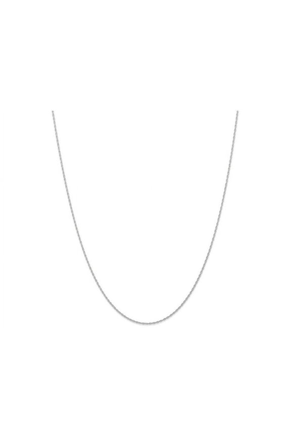 14 Karat White Gold 0.95mm Carded Cable Rope Chain