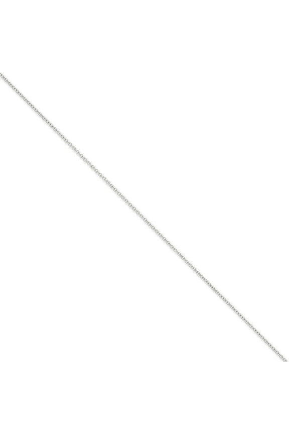 14 Karat White Gold 1.6mm Cable Chain