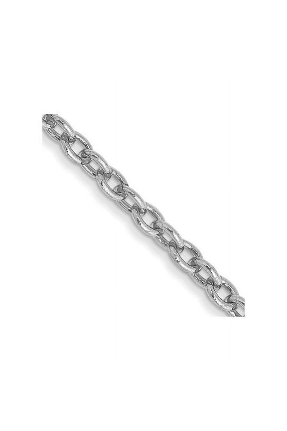 14 Karat White Gold 1.80mm Cable Chain