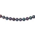 thumbnail image 1 of Primal Gold 14 Karat White Gold 10-11mm Black Near Round Freshwater Cultured Pearl Necklace, 1 of 5