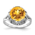 thumbnail image 1 of Primal Gold 14 Karat White Gold 10mm Citrine Ring, 1 of 4