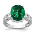thumbnail image 1 of Primal Gold 14 Karat White Gold 12x10mm Oval Mount St. Helens and A Diamond Ring, 1 of 3