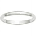 thumbnail image 1 of Primal Gold 14 Karat White Gold 2.5mm Lightweight Half Round Band Size 8, 1 of 5