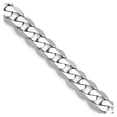 thumbnail image 1 of Primal Gold 14 Karat White Gold 2.9mm Flat Beveled Curb Chain Necklace, 1 of 2