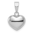 thumbnail image 1 of Primal Gold 14 Karat White Gold 3D Puffed Heart Pendant, 1 of 4
