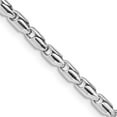 thumbnail image 1 of Primal Gold 14 Karat White Gold 3mm Fancy Link Chain Bracelet, 1 of 4