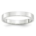 thumbnail image 1 of Primal Gold 14 Karat White Gold 3mm Lightweight Flat Band Size 7.5, 1 of 12