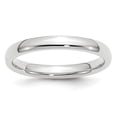 thumbnail image 1 of Primal Gold 14 Karat White Gold 3mm Standard Comfort Fit Wedding Band Size 4, 1 of 9