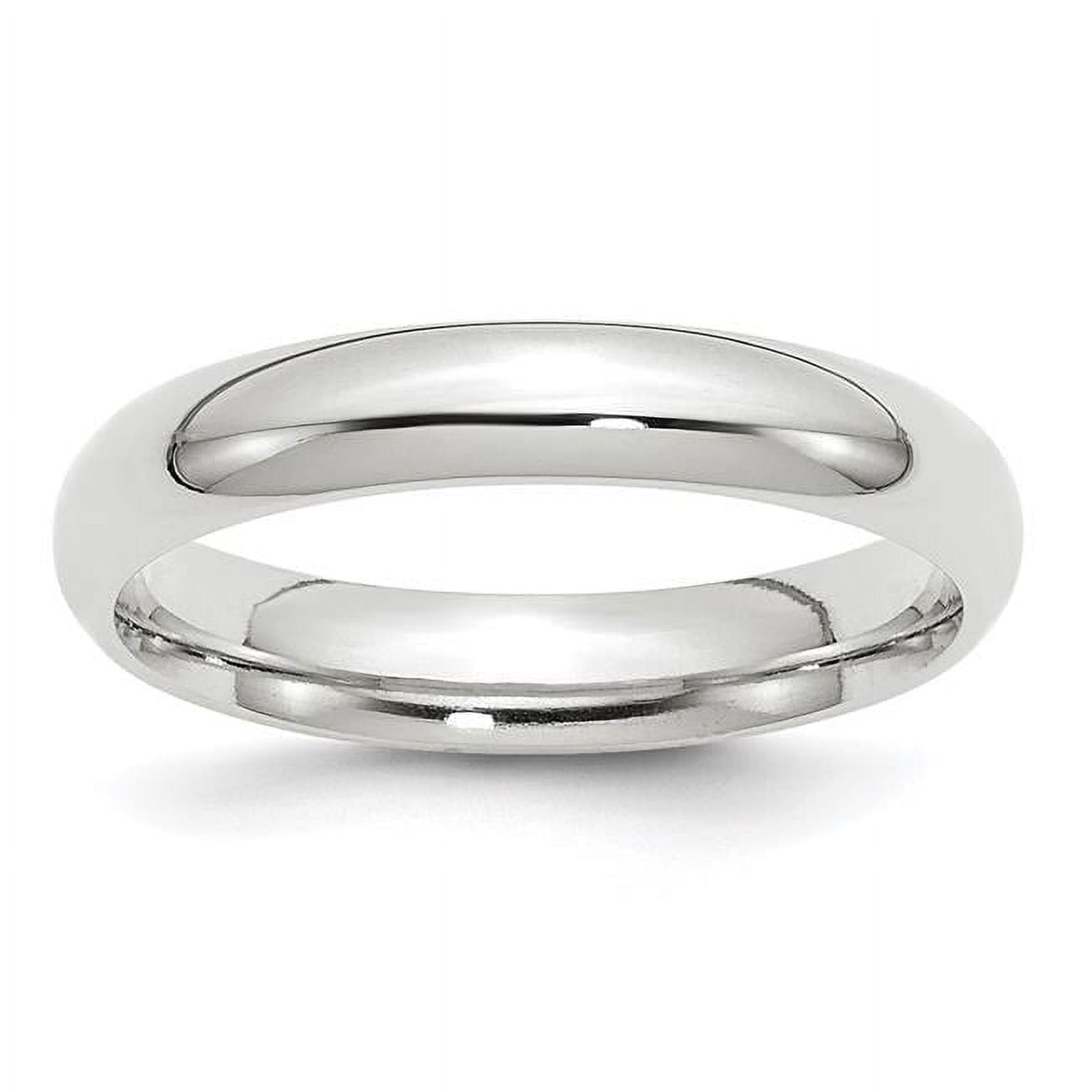 Primal Gold 14 Karat White Gold 4mm Comfort Fit Band Size 8.5