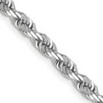 thumbnail image 1 of Primal Gold 14 Karat White Gold 4mm Diamond Cut Quadruple Rope Chain, 1 of 4