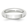 thumbnail image 1 of Primal Gold 14 Karat White Gold 4mm Half-Round Wedding Band Size 9.5, 1 of 6