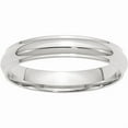 thumbnail image 1 of Primal Gold 14 Karat White Gold 4mm Half-Round with Edge Band Size 12.5, 1 of 5