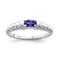 thumbnail image 1 of Primal Gold 14 Karat White Gold 5x3mm Oval Tanzanite Ring, 1 of 3