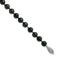 thumbnail image 1 of Primal Gold 14 Karat White Gold 6-7mm Round Black Saltwater Akoya Cultured Pearl Bracelet, 1 of 4