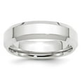 thumbnail image 1 of Primal Gold 14 Karat White Gold 6mm Bevel Edge Comfort Fit Band Size 9, 1 of 7