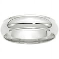 thumbnail image 1 of Primal Gold 14 Karat White Gold 6mm Half-Round with Edge Band Size 7, 1 of 4
