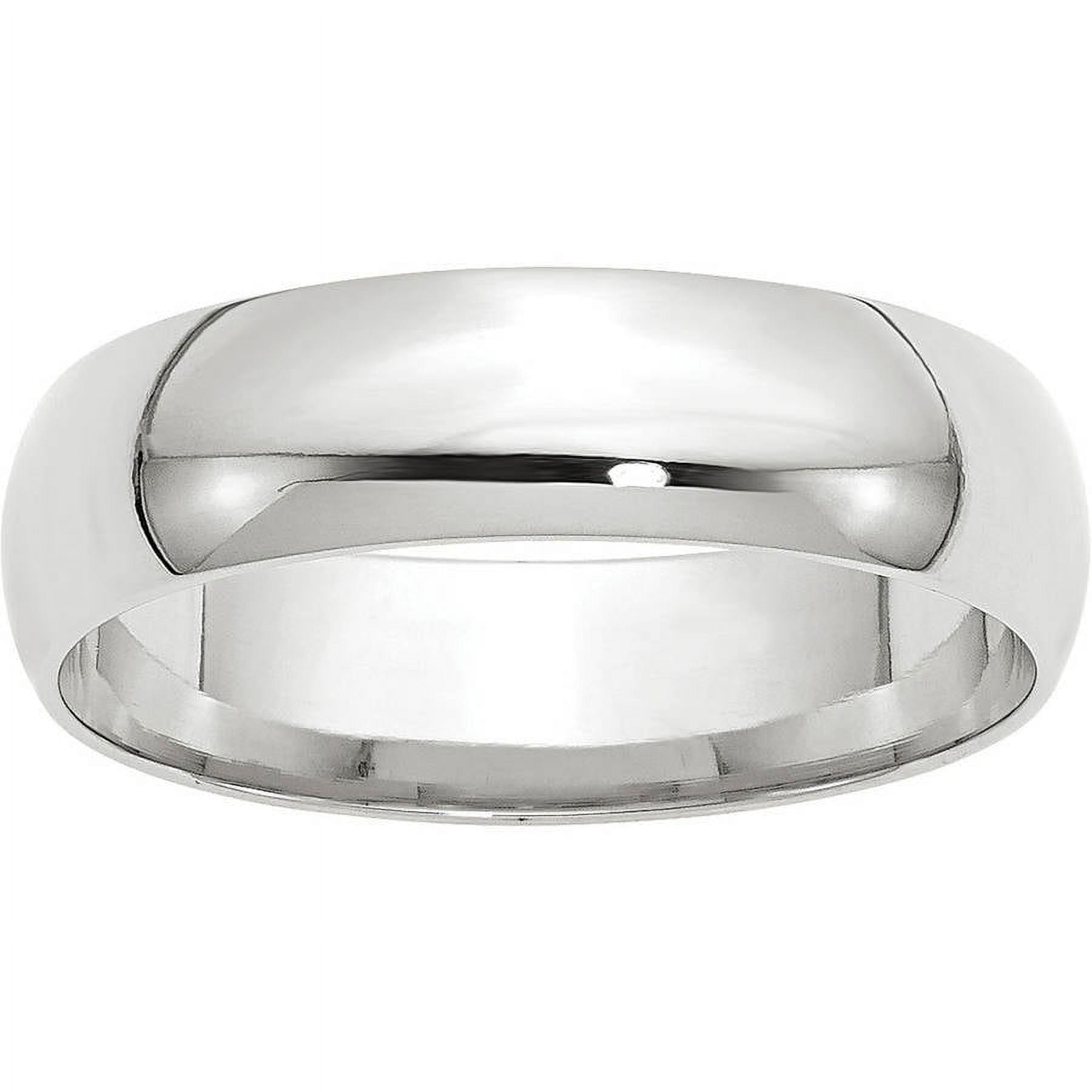 Primal Gold 14 Karat White Gold 6mm Lightweight Comfort Fit Band
