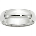 thumbnail image 1 of Primal Gold 14 Karat White Gold 6mm Lightweight Comfort Fit Band Size 12.5, 1 of 6