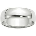 thumbnail image 1 of Primal Gold 14 Karat White Gold 6mm Lightweight Half Round Band Size 6, 1 of 5