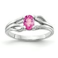 thumbnail image 1 of Primal Gold 14 Karat White Gold 6x4mm Oval Pink Sapphire Ring, 1 of 4