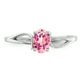thumbnail image 1 of Primal Gold 14 Karat White Gold 6x4mm Oval Pink Tourmaline Ring, 1 of 7