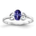thumbnail image 1 of Primal Gold 14 Karat White Gold 6x4mm Oval Tanzanite ring, 1 of 3