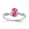 thumbnail image 1 of Primal Gold 14 Karat White Gold 7x5mm Oval Pink Tourmaline Ring, 1 of 3