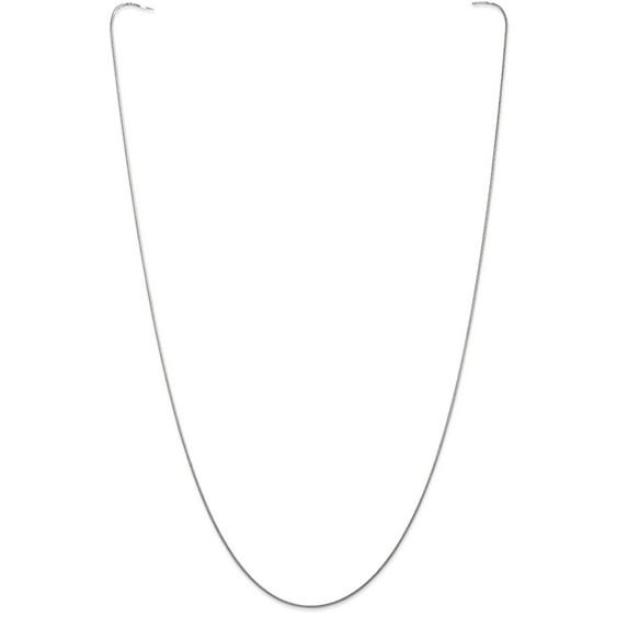 Primal Gold 14 Karat White Gold .80mm Round Snake Chain