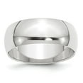 thumbnail image 1 of Primal Gold 14 Karat White Gold 8mm Half-Round Band Size 9, 1 of 4