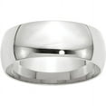 thumbnail image 1 of Primal Gold 14 Karat White Gold 8mm Lightweight Comfort Fit Band Size 10.5, 1 of 5