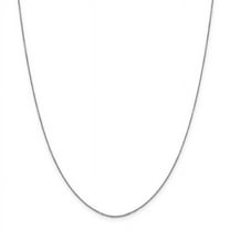 Primal Gold 14 Karat White Gold .90mm Diamond-cut Cable Chain