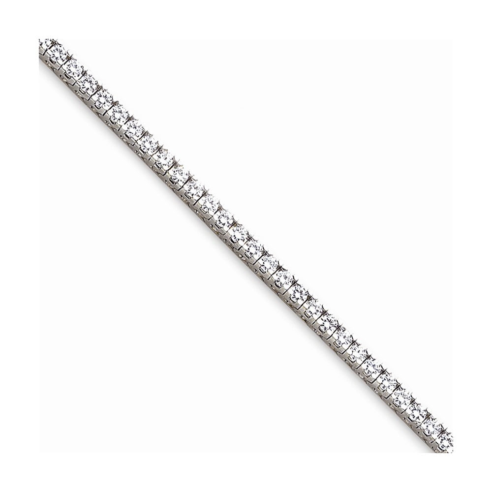 Diamond Tennis Bracelet (15.36 ct Diamonds) in White Gold