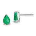 thumbnail image 1 of Primal Gold 14 Karat White Gold Emerald Earrings, 1 of 2