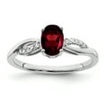 thumbnail image 1 of Primal Gold 14 Karat White Gold Garnet and Diamond Ring, 1 of 5