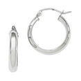 thumbnail image 1 of Primal Gold 14 Karat White Gold Hoop Earrings, 1 of 4