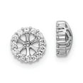 thumbnail image 1 of Primal Gold 14 Karat White Gold Lab Grown Diamond SI1/SI2, G H I, Earring Jackets, 1 of 2