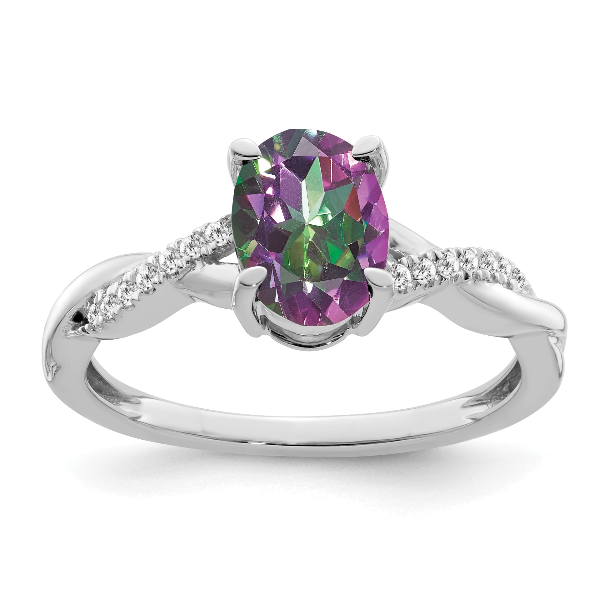 Mystic topaz ring white gold deals