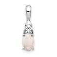 thumbnail image 1 of Primal Gold 14 Karat White Gold Opal and Diamond Pendant, 1 of 5