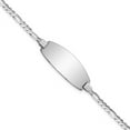 thumbnail image 1 of Primal Gold 14 Karat White Gold Oval Figaro ID Bracelet, 1 of 5
