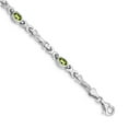 thumbnail image 1 of Primal Gold 14 Karat White Gold Peridot Bracelet, 1 of 2