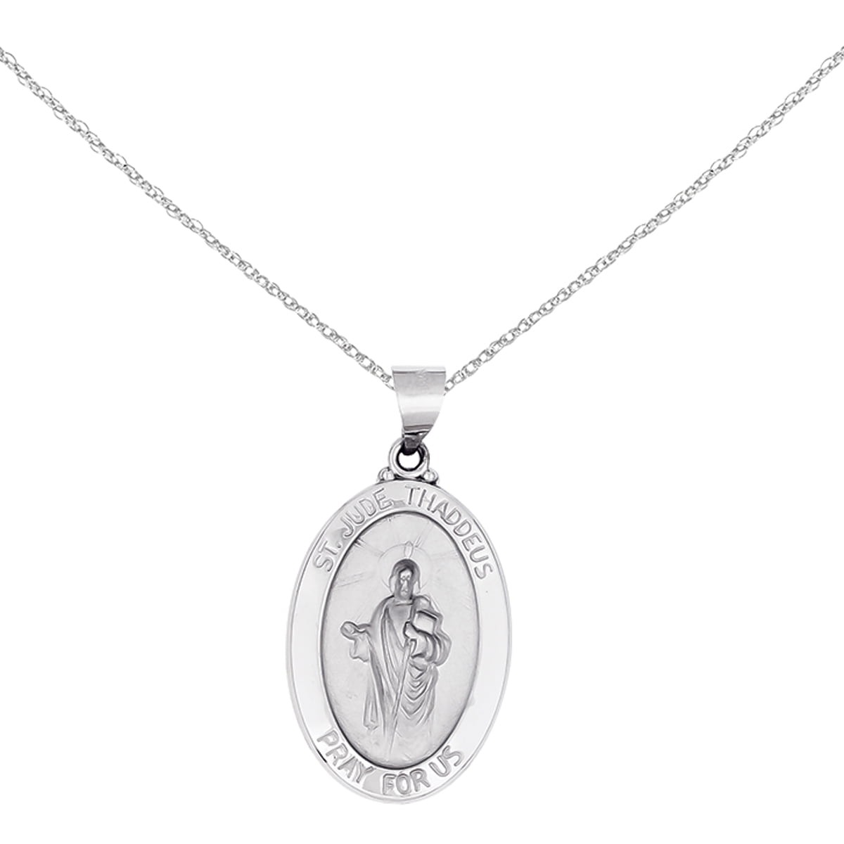 St jude white gold pendant deals