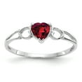thumbnail image 1 of Primal Gold 14 Karat White Gold Rhodolite Garnet Birthstone Ring, 1 of 4