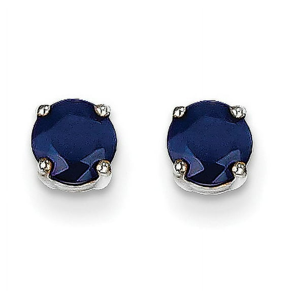 Primal Gold 14 Karat White Gold Sapphire Earrings
