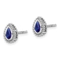 thumbnail image 1 of Primal Gold 14 Karat White Gold Sapphire Earrings, 1 of 5