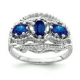 thumbnail image 1 of Primal Gold 14 Karat White Gold Sapphire Ring, 1 of 7