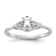 thumbnail image 1 of Primal Gold 14 Karat White Gold White Topaz and Diamond Ring, 1 of 5